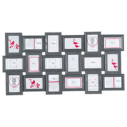 Atmosphera Pêle-mêle 18 Photos Romance - 102 x 53 cm - Gris