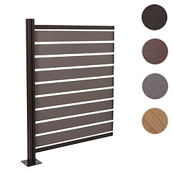 Mendler Cache-poubelles aluminium