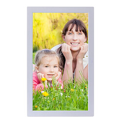 Cadre Photo Numérique 18 pouces Digital Frame Ecran LED Dual Haut-parleur Stéréo Blanc YONIS