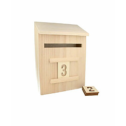 Artémio Boîte aux lettres en bois à décorer