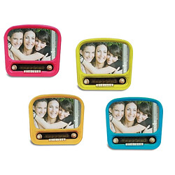Totalcadeau Cadre photo Radio Vintage Colorée