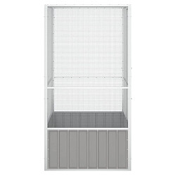 Avis vidaXL Cage Gris 111x107x211,5 cm