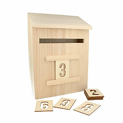 Artémio Boîte aux lettres en bois à décorer