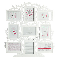 Atmosphera Pêle-mêle 9 Photos Arbre - 53 x 60 cm - Blanc