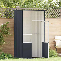 vidaXL Nichoir Anthracite 115x78x200 cm