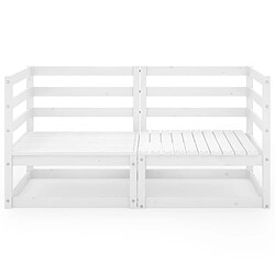 Avis vidaXL Canapé 2 places - Blanc