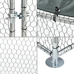 Acheter Helloshop26 Enclos extérieur volière - Argent/Vert - 2 x 2 x 2 m