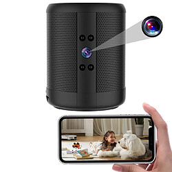 Yonis Enceinte Bluetooth Camera Espion Wifi Full HD+64 Go Enceinte Bluetooth Camera Espion Wifi Full HD 1080p Vision Nocturne Détection Mouvement + SD 64Go YONIS