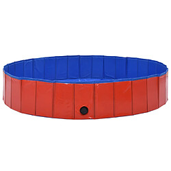 Acheter vidaXL Piscine pliable pour chiens - Rouge