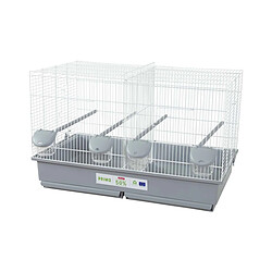 Zolux Cage éco Conçue Primo 69 cm Cage en plastique recyclé - Équipée de longs perchoirs rainurés - Divisible en deux