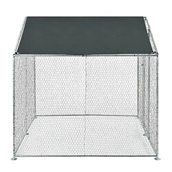 Avis Helloshop26 Enclos extérieur volière - Argent/Vert - 2 x 2 x 2 m