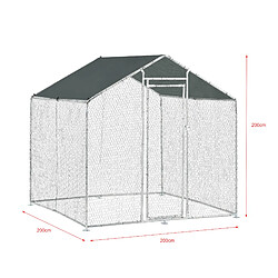 Acheter Pro.Tec pro_tec Volière en acier - 2 x 2 m