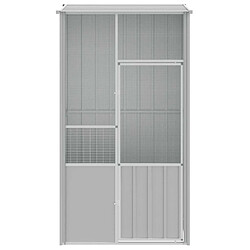 Avis vidaXL Cage Gris 115x78x200 cm