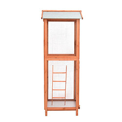 Avis Helloshop26 Cage à oiseau - Bois de sapin - 68 x 62 x 166 cm