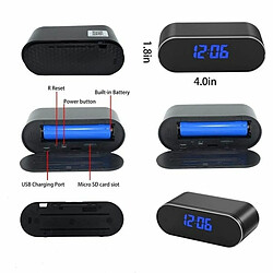 Acheter Totalcadeau Réveil avec Caméra Espion Full HD 1080P Wifi