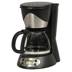 Kitchen Chef KSMD230T Cafetière filtre programmable - 6 tasses - 550 W - Inox/Noir - Auto-stop