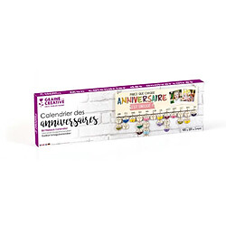Graine Créative GRAINES CREATIVES Calendrier des Anniversaires en bois