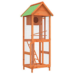 Acheter vidaXL Maison à Oiseaux Marron - Bois de Pin