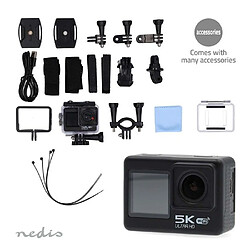 Avis Nedis Caméra Sport WiFi 5K - Noir