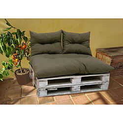 Avis Jardin prive fauteuil de jardin palette - Taupe