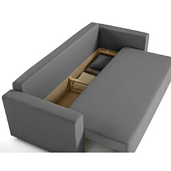 Avis Bestmobilier Regala - canapé 3 places - convertible avec coffre - en tissu