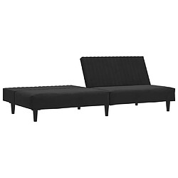 Acheter vidaXL Canapé-lit 2 places - Noir