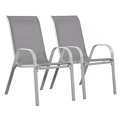 Habitat Et Jardin Fauteuil jardin Textilène Cordoba - Phoenix - Ecru - Lot de 2