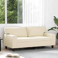 VidaXL Canapé 2 places - Crème