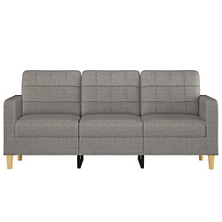 Avis VidaXL Canapé 3 Places Taupe