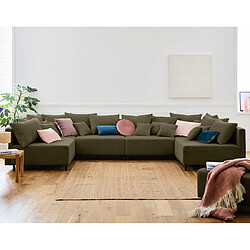 Lisa Design Edinburg Canapé panoramique - Vert