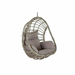 DKD Home Decor Fauteuil de jardin suspendu - Rotin synthétique gris