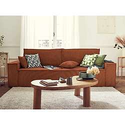 BESTMOBILIER Dellia Canapé Convertible - Terracotta