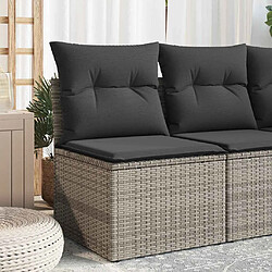 vidaXL Chaise sans accoudoirs - Gris