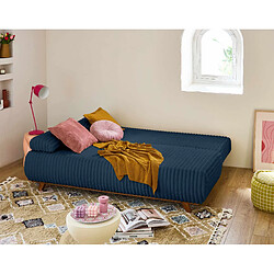 Avis Bestmobilier Cristal - canapé 3 places - convertible avec coffre et grand pouf - en fausse fourrure