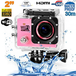 Yonis Caméra Waterproof 64Go - Rose