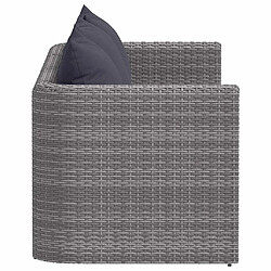 Acheter vidaXL Salon de jardin - 3 pcs Gris