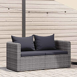 vidaXL Canapés d'angle 2 pcs - Gris