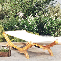 vidaXL Lit de repos 188,5 cm - Crème
