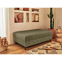 Acheter Lisa Design Rune - canapé d'angle droit - 4 places - avec pouf d'appoint - en velours côtelé