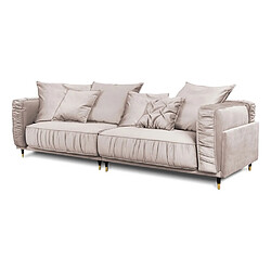 Maison aubertin Canapé droit Fiorenzo 4 places - Beige