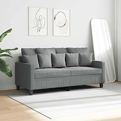 Avis vidaXL Canapé à 2 places - Gris clair