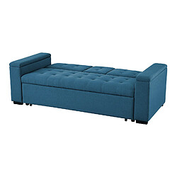 Acheter Concept Usine Canapé convertible 3 places en tissu bleu pétrole NOHO