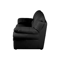 Venesetti Osiris Canapé 3 places convertible - Noir pas cher