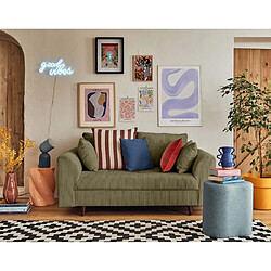 Lisa design canapé droit Rune 2 places - Vert