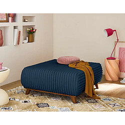 Bestmobilier Cristal - canapé 3 places - convertible avec coffre et grand pouf - en fausse fourrure pas cher