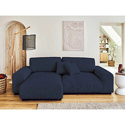 Lisa Design Garance - canapé d'angle réversible - 4 places - en velours côtelé