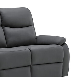 Mes Canapé relaxation 3 places - Anthracite pas cher
