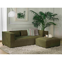 Lisa design canapé droit Stella - Vert pas cher
