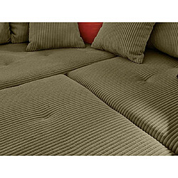 Avis Lisa Design Rune - canapé d'angle gauche - 4 places - en velours côtelé