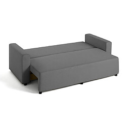 Bestmobilier Regala - canapé 3 places - convertible avec coffre - en tissu